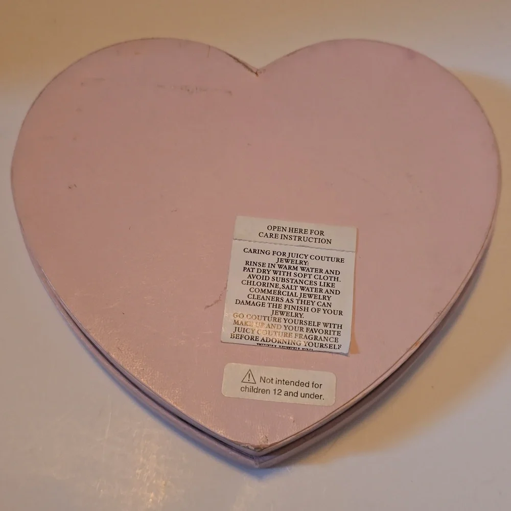 Juicy Couture Heart-Shaped Pink Tray